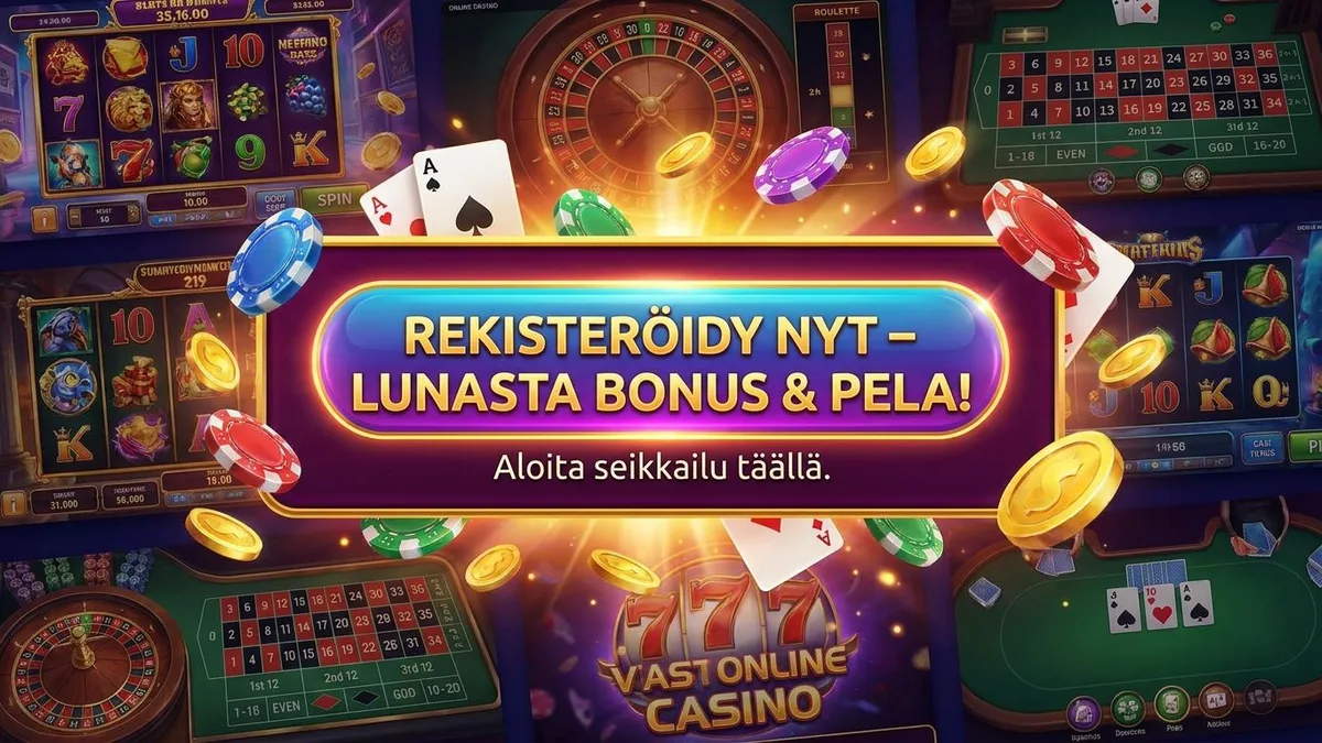Rekisteröidy bonuksen kanssa